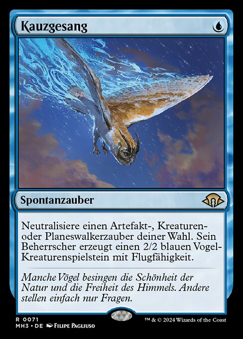 Kauzgesang MH3-71 Rare Near Mint Deutsch