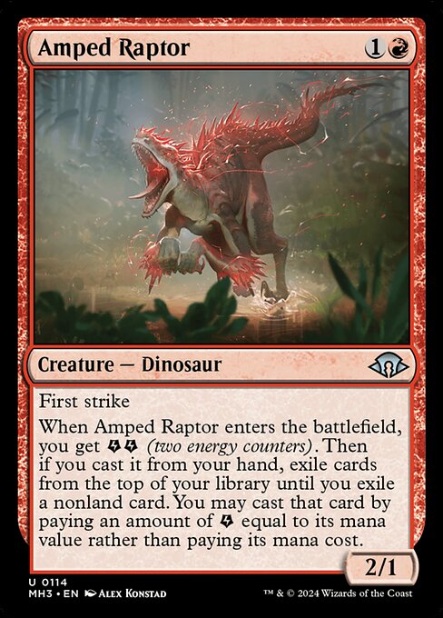 Amped Raptor MH3-114 Uncommon Near Mint Englisch Foil