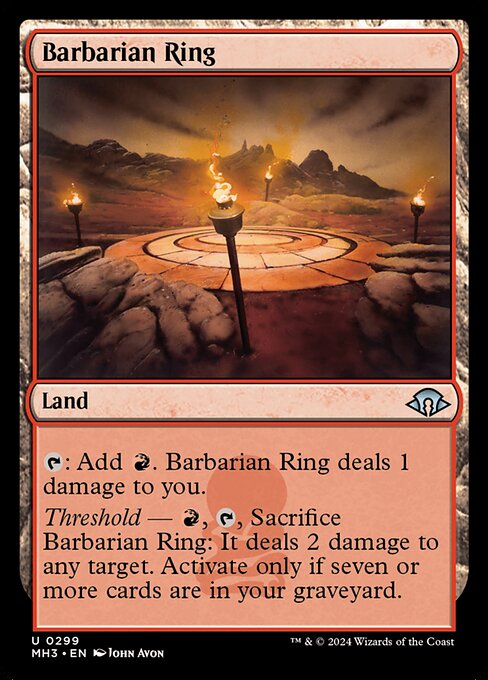 Barbaren-Kampfring MH3-299 Uncommon Boosterfrisch Englisch
