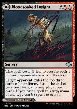 Bloodsoaked Insight // Sanguine Morass MH3-252 Uncommon Near Mint Englisch