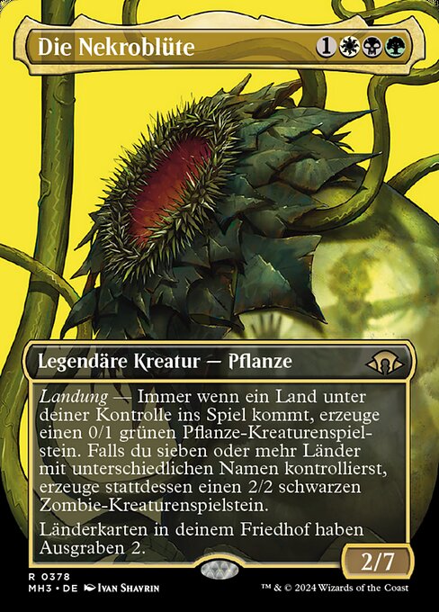 Die Nekroblüte (V.1) XMH3-378 Rare Near Mint Deutsch