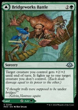 Bridgeworks Battle // Tanglespan Bridgeworks MH3-249 Uncommon Excellent Englisch Foil