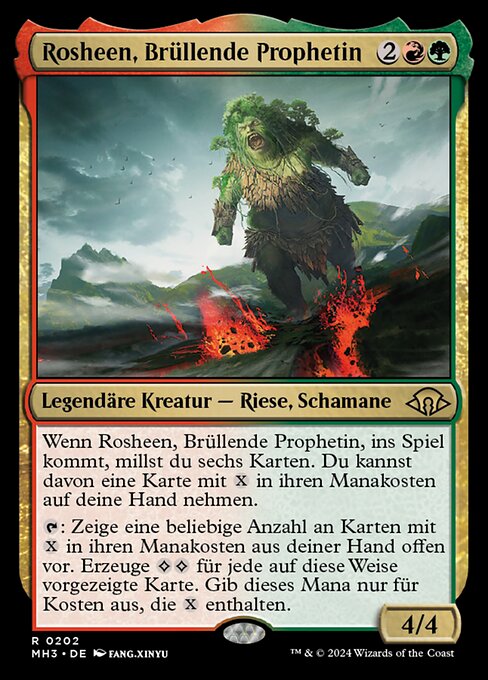 Rosheen, Brüllende Prophetin MH3-202 Rare Near Mint Deutsch Foil