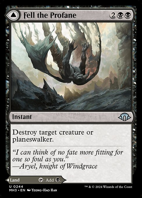 Fell the Profane // Fell Mire MH3-244 Uncommon Near Mint Englisch