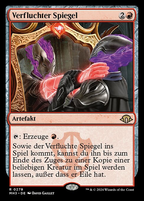 Verfluchter Spiegel MH3-279 Rare Near Mint Deutsch