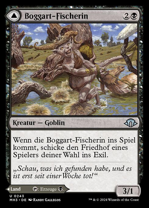 Boggart-Fischerin // Boggart-Moor MH3-243 Uncommon Excellent Deutsch