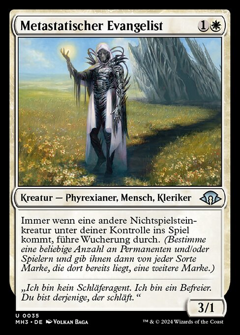 Metastatischer Evangelist MH3-35 Uncommon Near Mint Deutsch