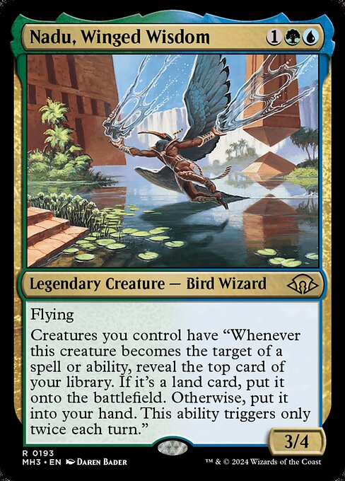 Nadu, Winged Wisdom MH3-193 Rare Boosterfrisch Englisch