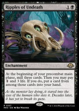 Ripples of Undeath MH3-107 Rare Near Mint Englisch Foil
