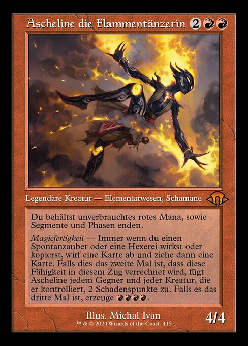 Ascheline die Flammentänzerin (V.2) XMH3-415 Mythic Near Mint Deutsch