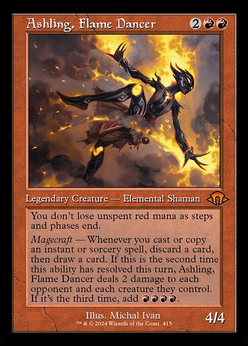 Ashling, Flame Dancer XMH3-415 Mythic Near Mint Englisch Foil