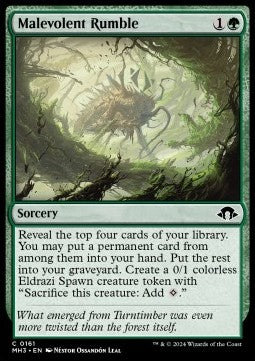 Malevolent Rumble MH3-161 Common Boosterfrisch Englisch Foil
