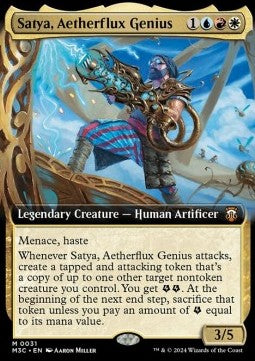 Satya, Aetherflux Genius XM3C-31 Mythic Near Mint Englisch Foil
