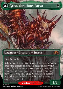 Grist, Voracious Larva // Grist, the Plague Swarm XMH3-472 Mythic Excellent Englisch Foil
