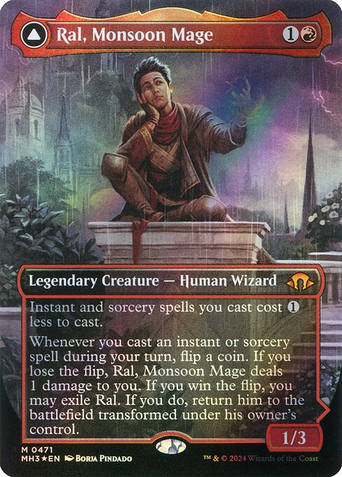 Ral, Monsoon Mage // Ral, Leyline Prodigy XMH3-471 Mythic Near Mint Englisch Foil