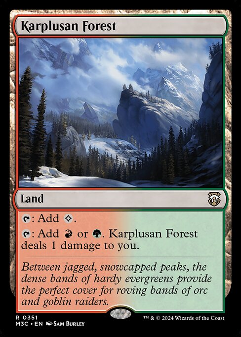 Karplusan Forest M3C-351 Rare Near Mint Englisch