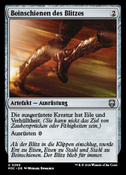 Beinschienen des Blitzes M3C-298 Uncommon Excellent Deutsch