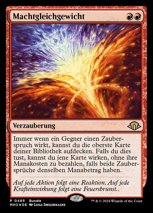 Machtgleichgewicht (V.2) PMH3-495 Rare Near Mint Deutsch Foil