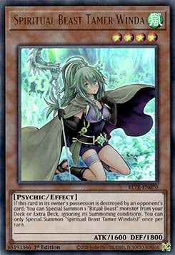 Geistungeheuer-Avatar-Zähmerin Winda BLTR-070 Ultra Rare Good Deutsch 1. Auflage