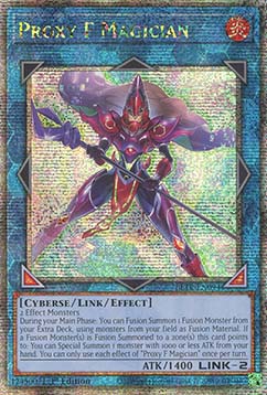 Proxy F Magician (V.2) BLTR-EN094 Quarter Century Secret Rare Near Mint Englisch 1. Auflage
