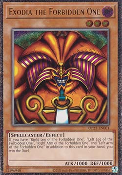 Exodia, die Verbotene OP25-DE001 Ultimate Rare Near Mint Deutsch