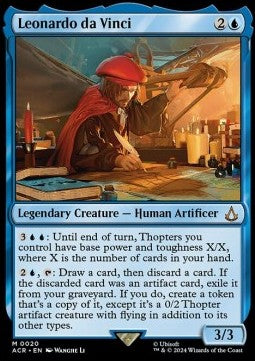 Leonardo da Vinci ACR-20 Mythic Near Mint Englisch Foil