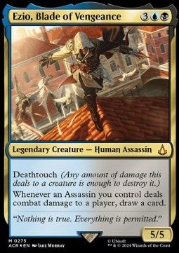 Ezio, Blade of Vengeance XACR-275 Mythic Near Mint Deutsch Foil