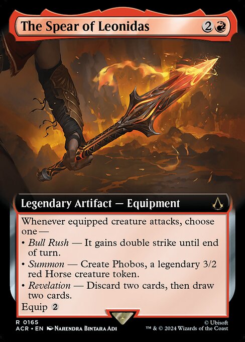 The Spear of Leonidas XACR-165 Rare Near Mint Englisch