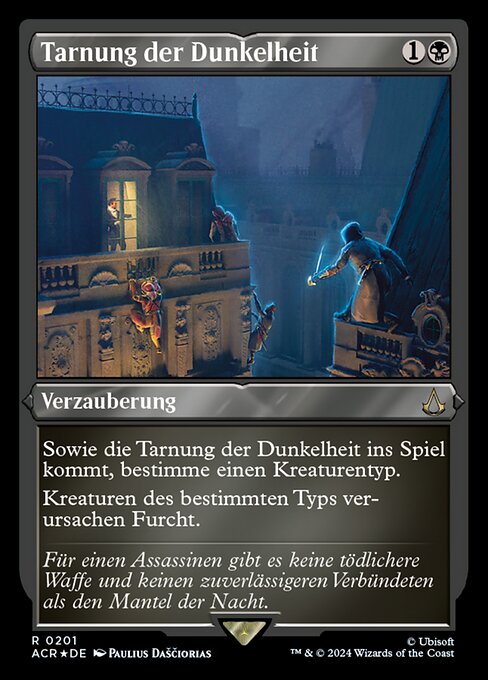 Tarnung der Dunkelheit (V.2) XACR-201 Rare Excellent Deutsch Foil