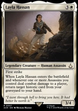 Layla Hassan ACR-7 Rare Near Mint Englisch