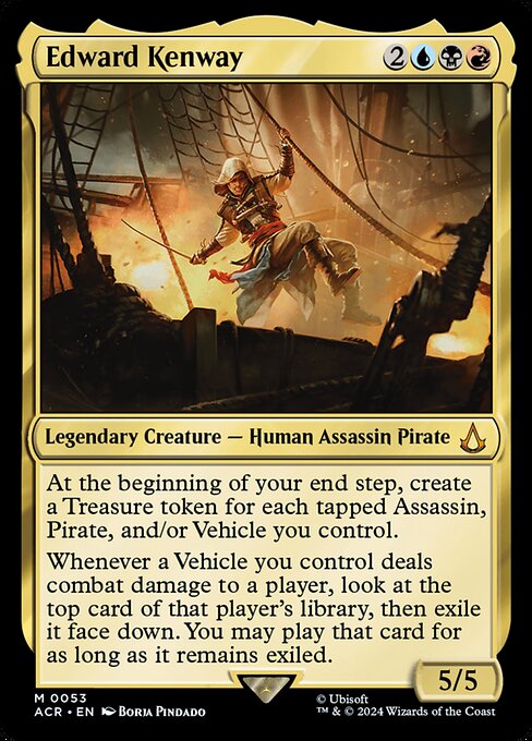 Edward Kenway ACR-53 Mythic Near Mint Englisch Foil