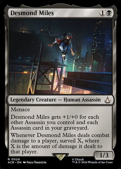 Desmond Miles ACR-24 Rare Near Mint Englisch