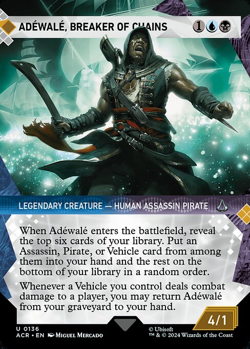 Adéwalé, Breaker of Chains XACR-136 Uncommon Near Mint Englisch