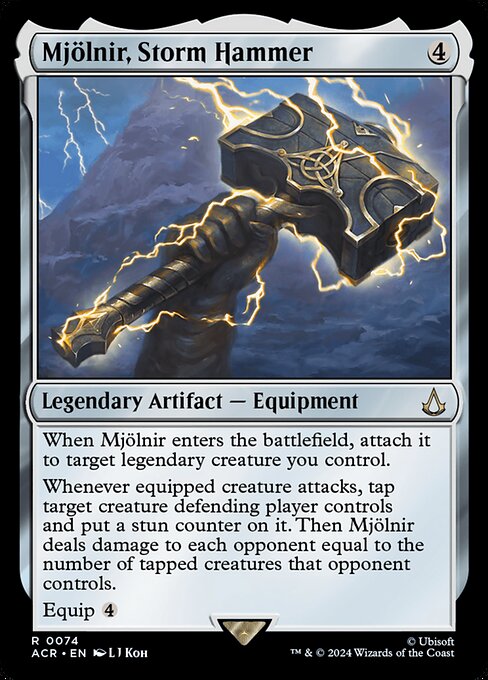 Mjölnir, Storm Hammer ACR-74 Rare Near Mint Englisch
