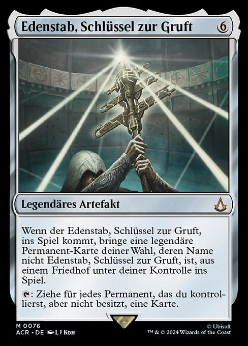 Edenstab, Schlüssel zur Gruft ACR-76 Mythic Excellent Deutsch Foil