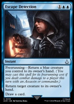 Escape Detection ACR-18 Uncommon Excellent Deutsch Foil