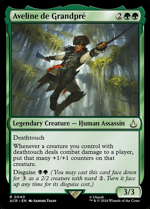 Aveline de Grandpré ACR-40 Rare Near Mint Englisch Foil
