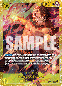 Portgas.D.Ace (OP07-119) (V.1) OP07 Secret Rare Good Englisch