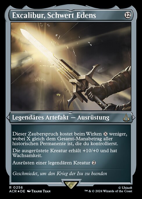 Excalibur, Schwert Edens (V.2) XACR-256 Rare Excellent Deutsch Foil
