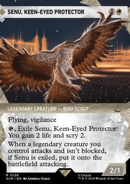 Senu, Keen-Eyed Protector XACR-128 Rare Near Mint Englisch Foil