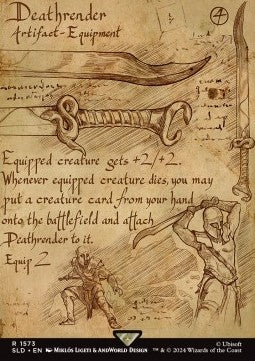 Deathrender SLDSM4-1573 Rare Near Mint Englisch Foil