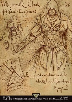 Whispersilk Cloak SLDSM4-1574 Rare Near Mint Englisch Foil
