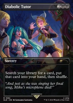 Diabolic Tutor SLDSM4-1592 Rare Near Mint Japanisch Foil