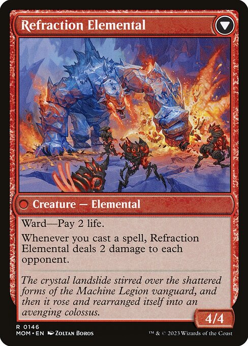 Invasion of Karsus // Refraction Elemental - Back Face