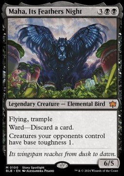 Maha, deren Federn die Nacht sind BLB-100 Mythic Near Mint Deutsch