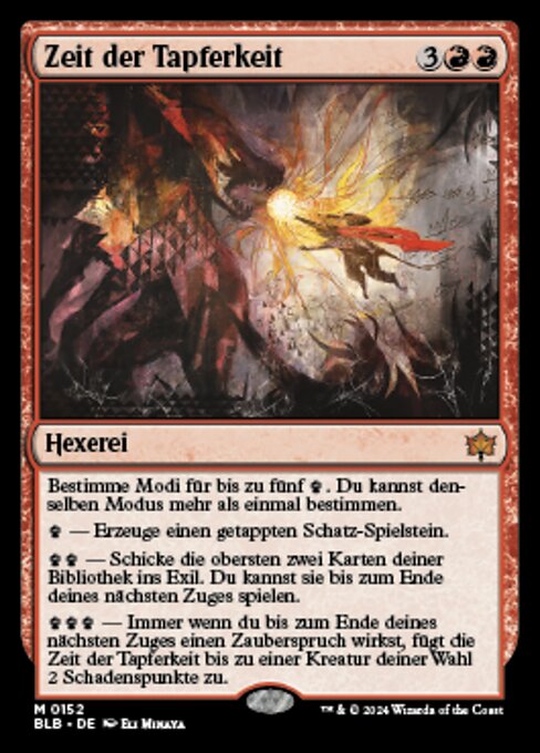 Zeit der Tapferkeit BLB-152 Mythic Near Mint Deutsch Foil