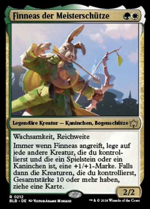 Finneas der Meisterschütze BLB-212 Rare Near Mint Deutsch