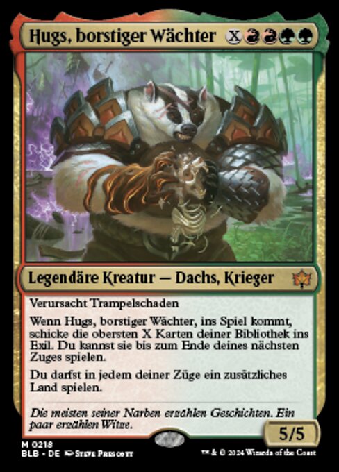 Hugs, borstiger Wächter BLB-218 Mythic Near Mint Deutsch