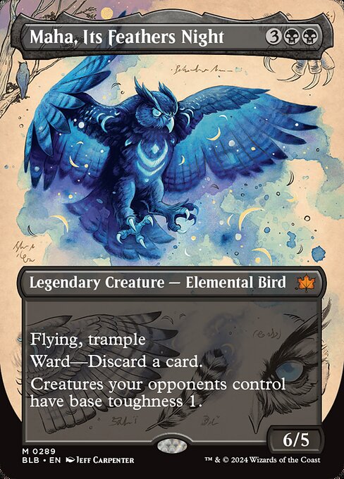 Maha, deren Federn die Nacht sind XBLB-289 Mythic Near Mint Englisch Foil