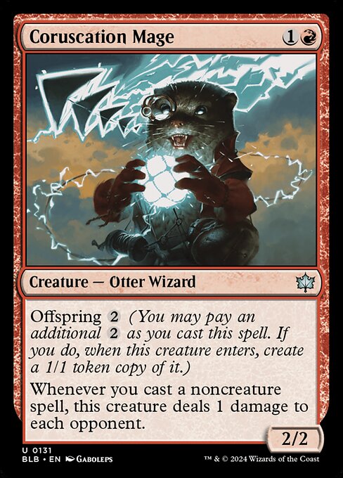 Coruscation Mage BLB-131 Uncommon Near Mint Englisch Foil